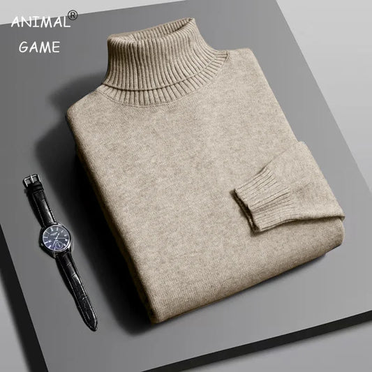 Cozy Slim Knit Turtleneck Sweater